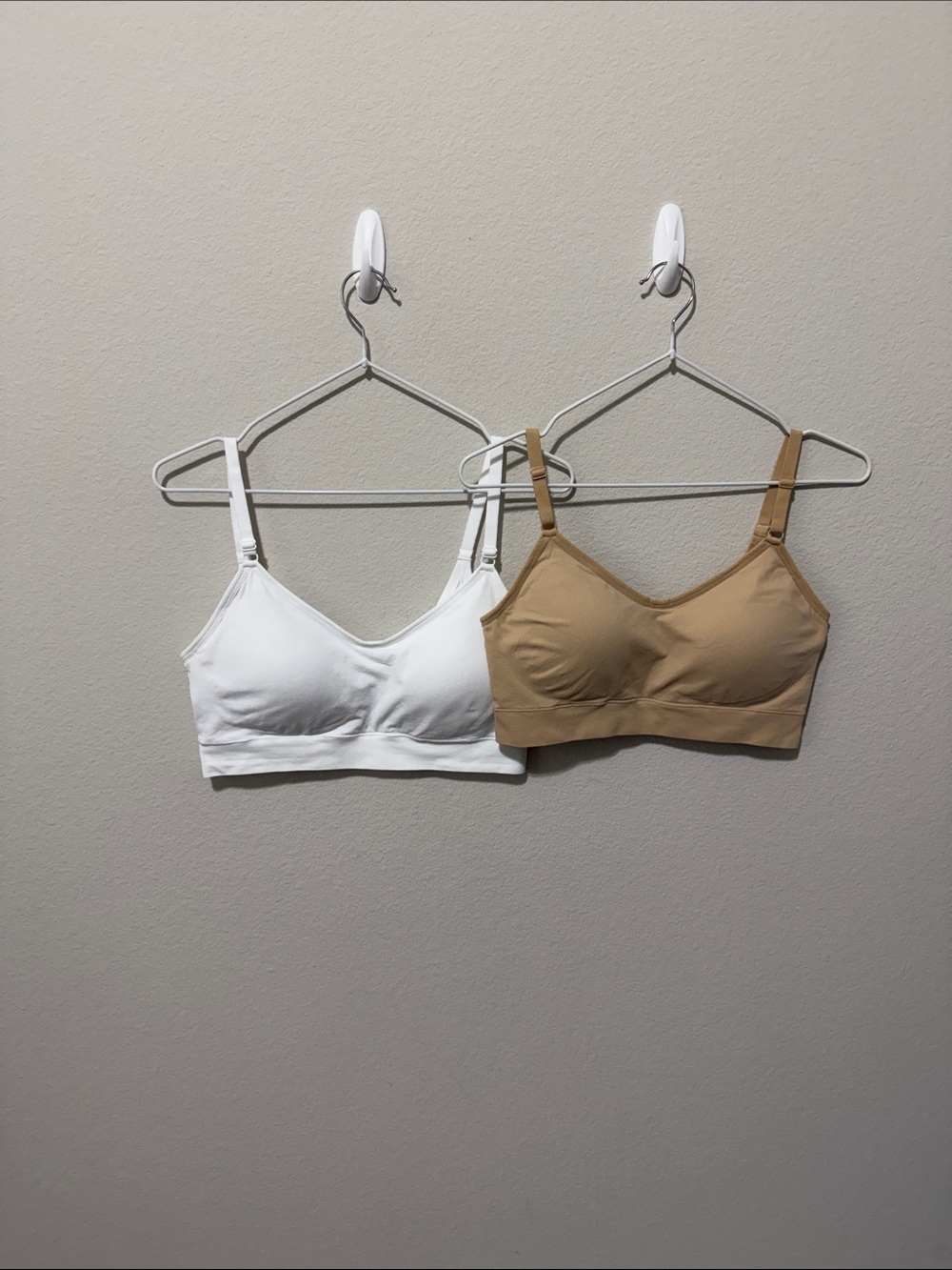Jockey Wireless back smoothing Bralette Duo - White & Nude